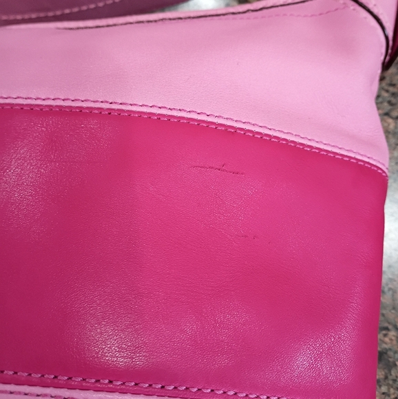 Coach Bleeker Rugby Stripe Bucket Duffle Bag, Pink - Picture 15 of 17